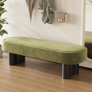 Tabouret à langer confortable en tissu doux, tabouret à langer amovible pour vestiaire, bout <span class=keywords><strong>de</strong></span> <span class=keywords><strong>lit</strong></span>, salon, design moderne - Product Image 4