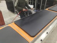 Table Pliante d'Extérieur avec Pieds en Acier Inoxydable et Plateau en Polyéthylène Haute Densité (HDPE), 240/180 cm de Long