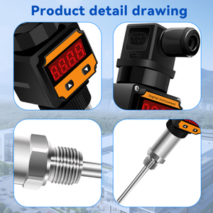 عرض خاص: جهاز استشعار درجة الحرارة الرقمي PT1000 قابل للتخصيص OEM/ODM مع شاشة LCD ومخرج <span class=keywords><strong>4</strong></span>-20 مللي أمبير، مصنوع من الفولاذ المقاوم للصدأ بدرجة حماية IP65 - Product Image 3