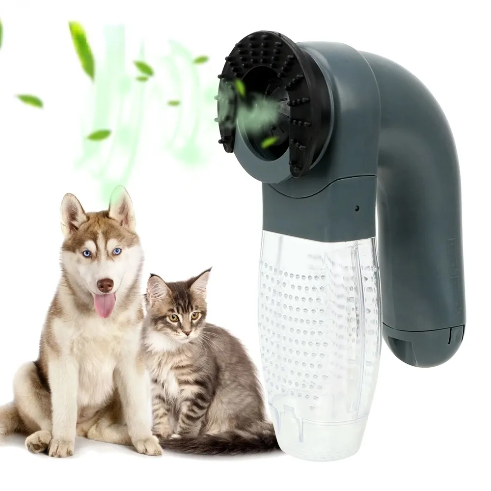 Pet Massage Electric Suction Device Cat Dog Animals Hair Comb Vacuum Fur Cleaner Pet Grooming Cat Dog Deshedding