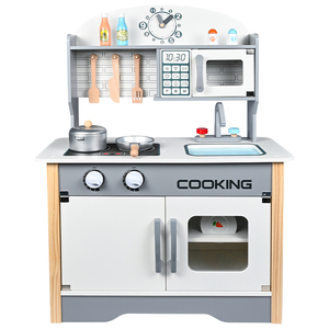 Per bambini finti Set da <span class=keywords><strong>cucina</strong></span>-grande <span class=keywords><strong>cucina</strong></span> giocattolo personalizzabile in legno stoviglie e stufa giocattolo - Product Image 1