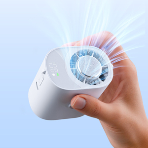 Mini Ventilador Portátil F34 con Motor de Alta Velocidad y Enfriamiento Rápido de 360° °   Ventilador con clip y pantalla digital de ángulo ajustable para oficina, camping, playa y hogar - Product Image 2
