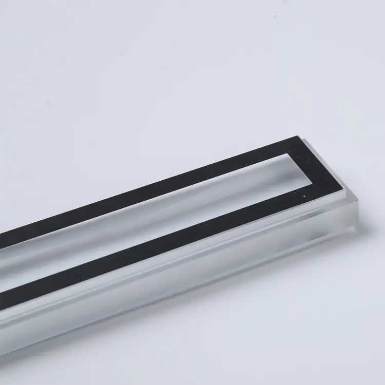 Nhà sản xuất dài hình chữ nhật Shape LED Tempered Glass với lụa Màn hình in ấn cho Tường Ngoài Trời LED chiếu sáng