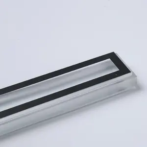 निर्माता लंबी आयताकार आकार एलईडी टेम्पर्ड ग्लास के लिए सिल्क स्क्रीन प्रिंटिंग के साथ आउटडोर दीवार प्रकाश का नेतृत्व किया