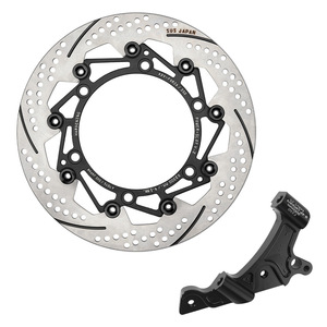 Pour HONDA FORZA 350 FORZA 300 <span class=keywords><strong>frein</strong></span> à disque 2019-2024 (300MM) roue avant modifiée disque de <span class=keywords><strong>frein</strong></span> agrandi <span class=keywords><strong>brembo</strong></span> étrier support - Product Image 2