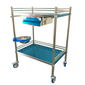 Hospital Detachable Medical Instrument Stainless Steel Patient Emergency Cart <strong>Dressing</strong> Treatment Nursing Medicine <strong>Trolley</strong> - Product Image 3