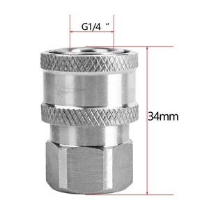 Idropulitrice connettore rapido in acciaio inossidabile 1/4 "adattatore per accoppiatore rapido sconto - Product Image 4