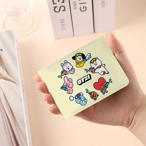 Kpop Idol Cartoon rijbewijzen beschermhoes bankkaarten opberghoes beschermhoes lederen schede ID-kaarthouder verzamelboek - Product Image 5