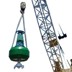 Pelampung Navigasi Laut dengan Rangka Baja, Material Plastik PE, Bentuk Silinder, Penanda Apung untuk Tambatan dengan Engsel Lampu - Product Image 1