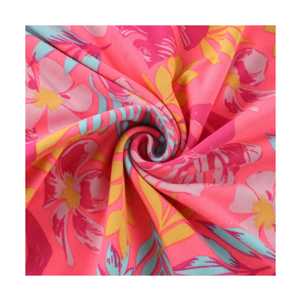 Лидер продаж, в наличии, полиэфирная, спандексовая ткань с принтом, четырехсторонняя тянущаяся ткань, трикотажная, полиэфирная, спандексовая ткань для одежды