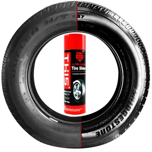 Nettoyant pour pneus ultra brillant à pulvérisation automatique sans mousse personnalisé pour voiture vernis brillant à lustrer revêtement de silicone à la cire humide pour pneus