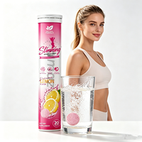 Comprimés effervescents amincissants aromatisés au citron avec vitamine C et L-carnitine, fabrication OEM