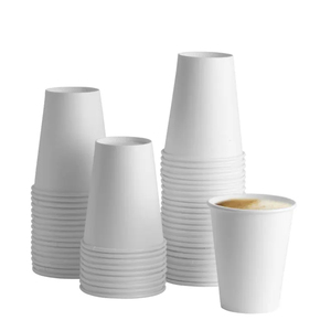 Customizable Single Wall Craft Paper Disposable Cups for Hot and Cold Beverages