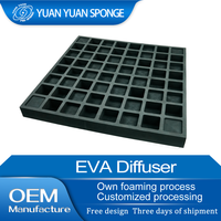 Diffuseur acoustique moderne YuanYuan en EVA 60*60*5cm, panneaux d'isolation phonique avec NRC 0.8 pour mur de studio de musique
