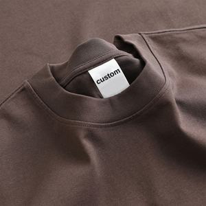 Fabricants vierges de haute qualité 260 280 300 Gsm Épaule tombante Dtg Puff Print Plain Custom Cotton Luxury Oversized Tshirt Men - Product Image 1