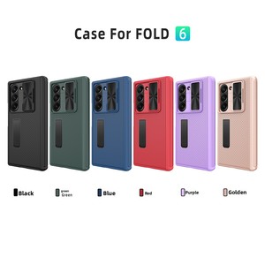 สินค้าข้ามพรมแดน เหมาะสำหรับ Samsung ZFold ลด 40% โทรศัพท์พับได้พร้อมเลนส์ป้องกันแบบมีหน้าต่าง และขาตั้งแบบซ่อนได้ - Product Image 1