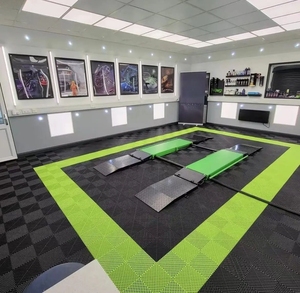 Tấm lót sàn nhà để xe PP siêu bền, bán chạy nhất, chất lượng cao, dùng cho gara, xưởng, showroom, kho hàng, tiệm chăm sóc xe hơi - Product Image 3