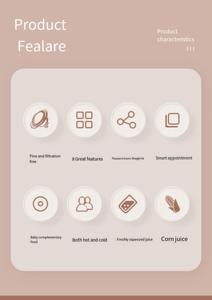 Intelligente multifunktion ale Sojamilch-Mixer-Mühle, automatische Heizung und Warmhalten, für Babynahrung, Saft, Suppe, Haushalts küche - Product Image 6