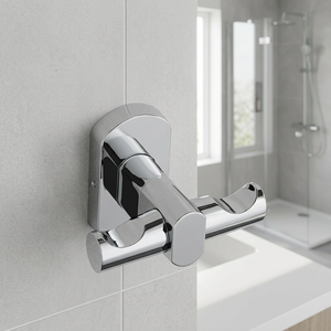 Gancho para Bata de Acero Inoxidable con Acabado Cromado, Diseño Minimalista, Forma Curva, Juego de Accesorios para Baño - Product Image 3