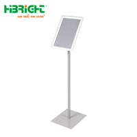 Support publicitaire de table réglable A3/A4 blanc haute luminosité, porte-affiches en plastique, option logo personnalisé, pratique