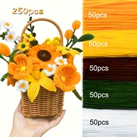 Vente en gros de 500 pièces de nettoyeurs de tuyaux épais pour fleurs et artisanat DIY, fil duveteux de 8 mm, nettoyeurs de tuyaux pour l'artisanat, commerce