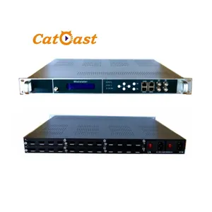 CATV 24 Channels HD MI To 16 ISDBT DVBT Encoder Modulator H.264 16 Carriers RF DVBT ISDBT Modulator