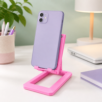 Support de téléphone de bureau pliable et réglable, support portable en ABS pour smartphone et tablette, support universel multicolore