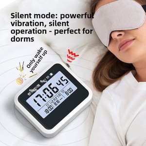 Giá rẻ sáng tạo nhà máy bán buôn LCD <span class=keywords><strong>Mini</strong></span> kỹ thuật số Shaker Đồng hồ báo thức - Product Image 3