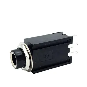 Conector estéreo Vertical para amplificador y mezclador de Audio, 9 pines, 6,3 Mm, 1/4, pj-621, hembra