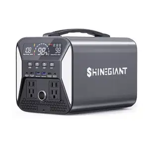 Hot Selling Shinegiant 500 Watt Portable Solar Generator 512Wh Home Solar Power Station