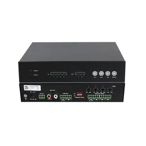 Dante System DC12V Power Supply 4 In 2 Out Automatic DSP Matrix Digital Audio Processor