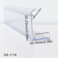 10 pièces de pinces plastique pvc extrudeuse, pour éclairage led, étanche