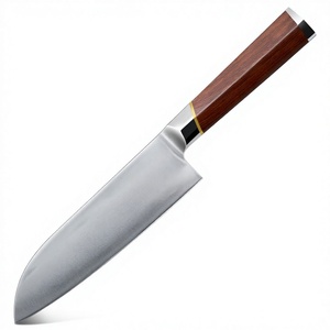 Cuchillo de Cocina Hecho a Mano de Acero Inoxidable VG10 con Mango de Madera y Funda de Cuero, Cuchillo de Chef Ambidiestro para Cocina - Product Image 4