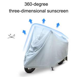 Wholesale Motorcycle Clothing PEVA Single Layer Rainproof <b>Sunscreen</b> Cover Vehicle Protective Rain - Product Image 6