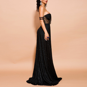 Fashion Design nuovo <span class=keywords><strong>abito</strong></span> da sera Sexy da donna <span class=keywords><strong>abito</strong></span> <span class=keywords><strong>lungo</strong></span> in pizzo da sposa <span class=keywords><strong>abito</strong></span> <span class=keywords><strong>nero</strong></span> - Product Image 5