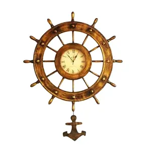 Wholesale Cheap New Household Gift Luxury Fashion Antique Brass Decorative Wall Clock
