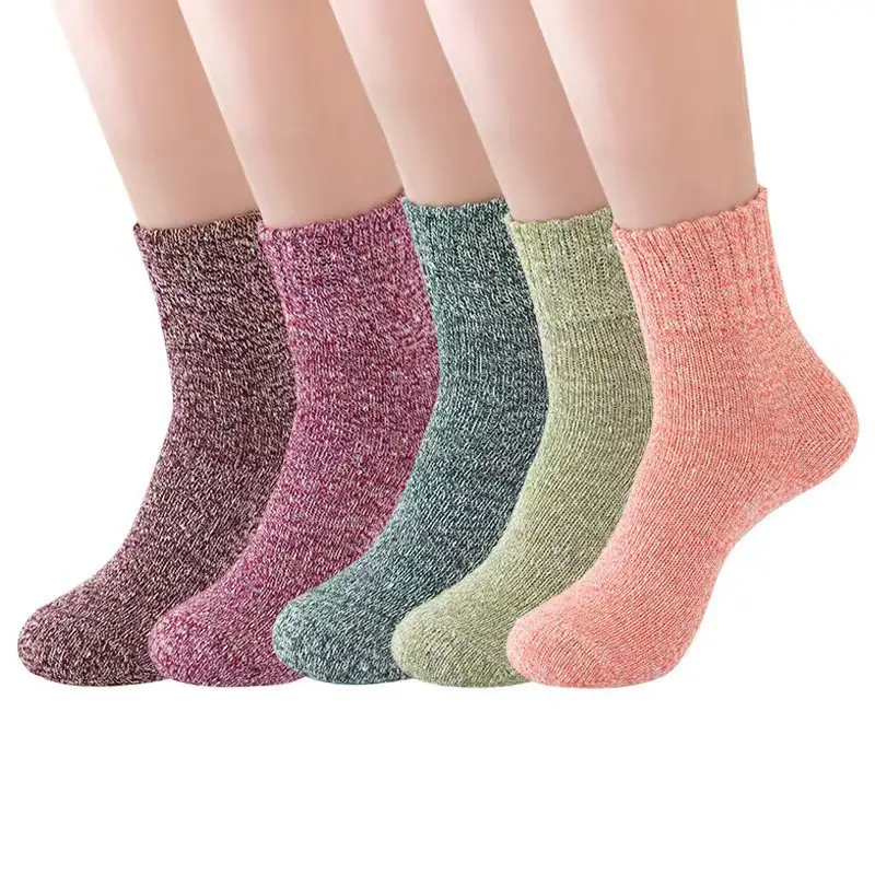 Bayanlar için Premium kalite kadın kış termal sıcak kalın çorap özelleştirmek kadınlar