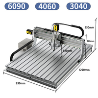 Jomesun 6090 Máquina de corte CNC de grabado de metal Fresadora de 3/4 ejes CNC Router 6040 con 1500W 2200W Husillo Mach3/GRBL Software