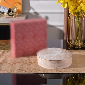 Modern Ceramic Candy <b>Box</b> Round Shape Eco-Friendly Foldable Design Easy Clean Home <b>Decor</b> Ornament Guangdong Made 0-1L Capacity - Product Image 4