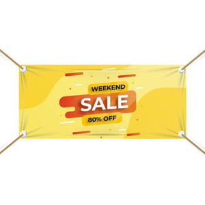 Özel Dayanıklı Su Geçirmez Polyester Dijital Baskılı CMYK Renkli Açık Hava Reklam Afişi Promosyon Dekorasyonu Fiberglas - Product Image 3