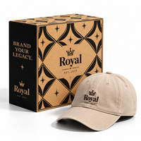 Boîte cadeau personnalisée de luxe pour chapeaux, emballage en carton ondulé écologique recyclé, impression offset du logo, pour marques de vêtements et casquettes