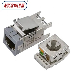 Toolless microlink cat6A amp sxx loạt bảo vệ kẽm chết đúc systimax RJ45 Keystone Modular Jack - Product Image 4