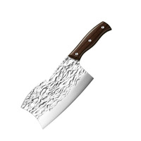 Couteau de chef en acier inoxydable 3CR13 forgé à la main, lame de 183 mm, nouveau couteau de cuisine de style chinois