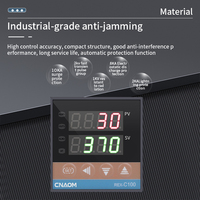 Pengontrol suhu REX-C100 Digital, instrumen pengontrol suhu digital cerdas tampilan Digital grosir