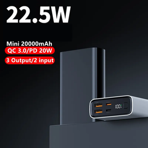 Porpiu Mới Nhất Chất Lượng Cao Hiển Thị Kỹ Thuật Số Ngân Hàng Điện 20000MAh Loại C Đầu Ra Qc3.0 20W Nhanh Chóng Sạc Cho Điện Thoại - Product Image 2