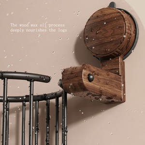 <span class=keywords><strong>Distributeur</strong></span> de <span class=keywords><strong>papier</strong></span> <span class=keywords><strong>toilette</strong></span> mural en bois de noyer à <span class=keywords><strong>ventouse</strong></span>, pas besoin de percer - Product Image 4