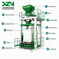 Machine de remplissage automatique de sacs jumbo contrôlée par PLC, 500-2000 kg, balance de pesage et d'emballage pour sacs FIBC, pour poudre alimentaire et granulés