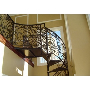 Escaleras Espirales Modernas Tanlong, Diseño de Escalera de Hierro Forjado, Escalera Espiral de Hierro Forjado para Interiores - Product Image 2