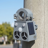 Répulsif à ultrasons intelligent pour oiseaux, alimenté par énergie solaire, étanche, écologique, technologie sonore et lumineuse, matériau ABS, durée de vie 3-5 ans