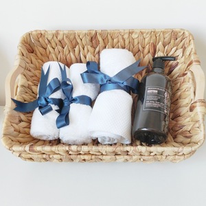 Cesta de almacenamiento tejida a mano, rectangular, de ratán natural, para organización del hogar, para baño, cocina, sala de estar - Product Image 5